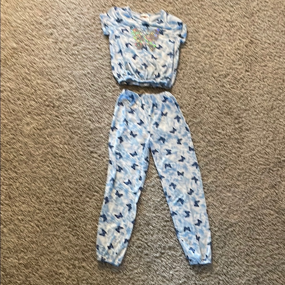 Kids Blue Butterfly Matching Set